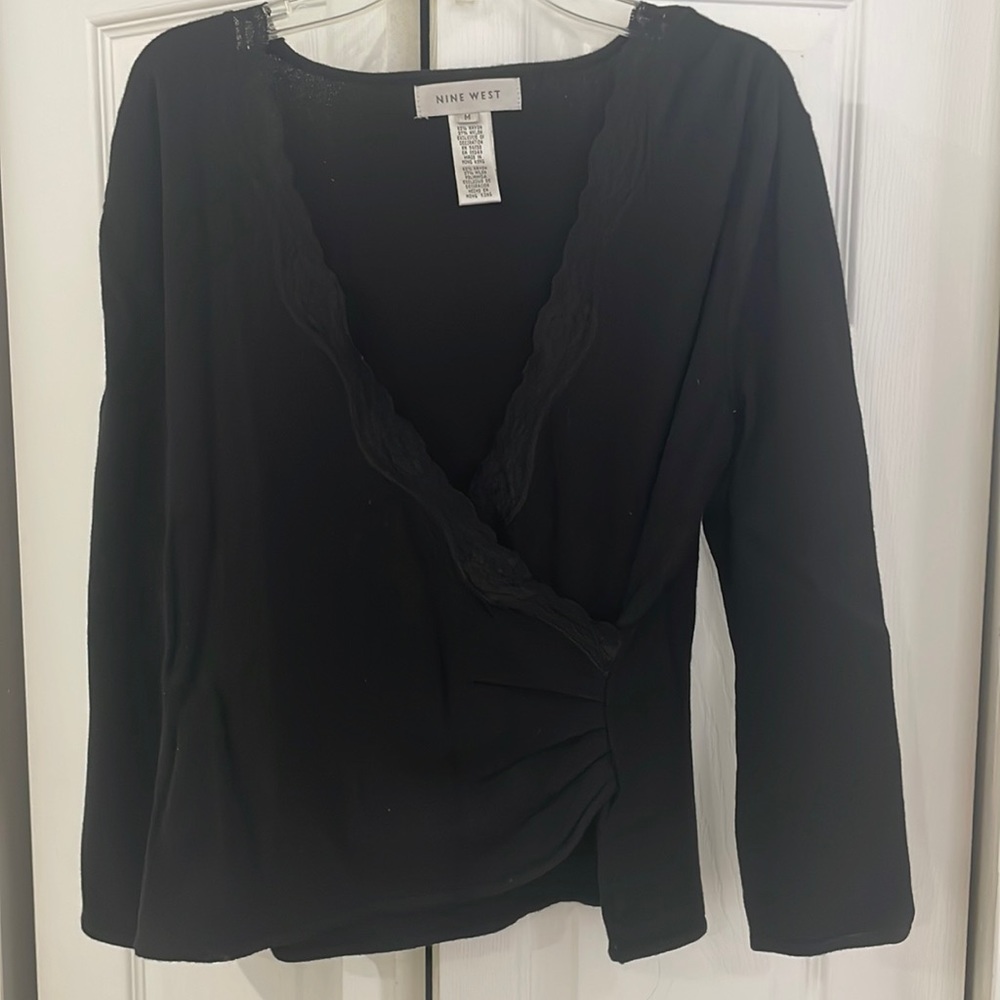 Nine West Womens Black Sweater